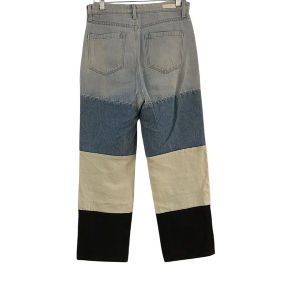 Blank NYC Women’s Baxter Color-Block Straight Leg Jeans Size 28 Style 70RK3038 - Picture 3 of 10